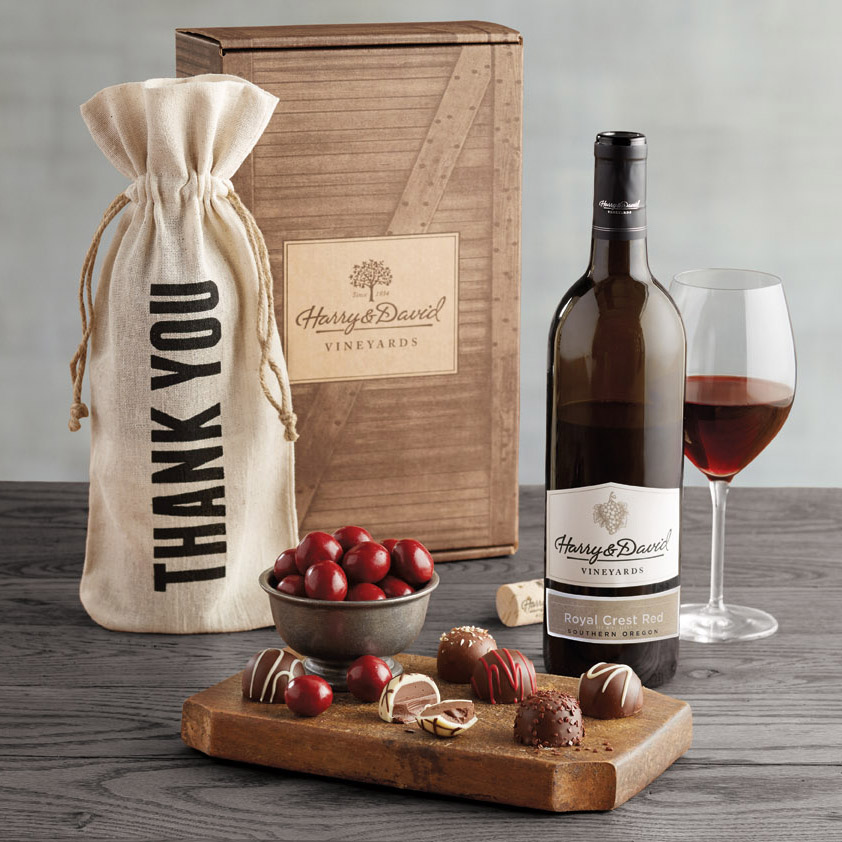 wine and chocolates gift for national nurse's day
