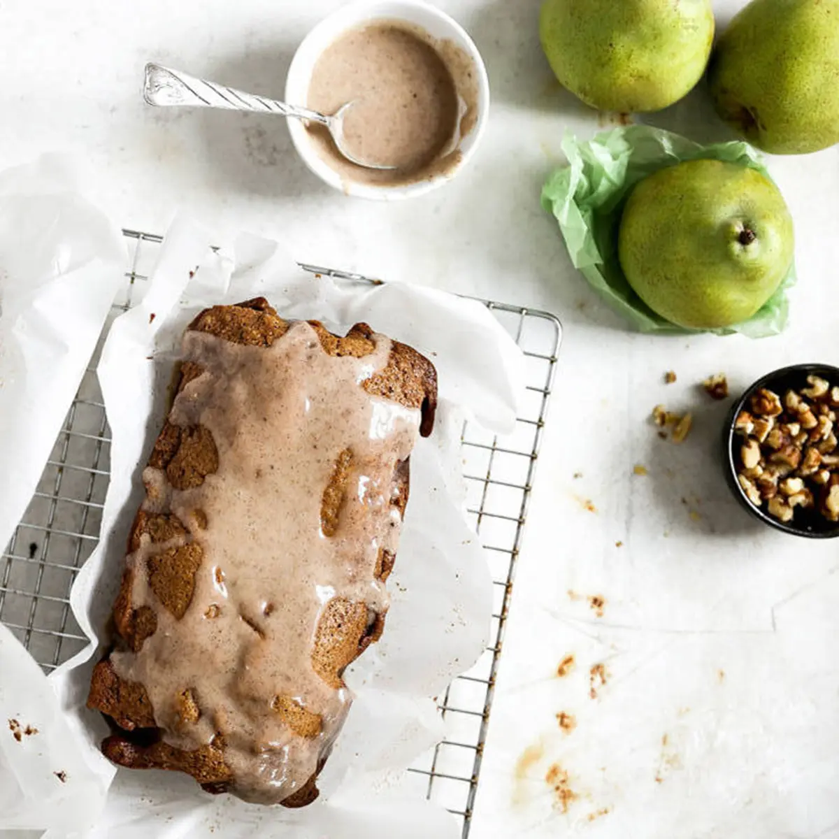 homemade pear bread for nurses