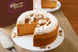 The Cheececake Factory's Pumpkin Cheesecake, delivered exclusively by Harry & David