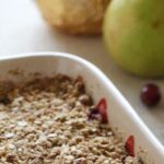 Cranberry Pear Crumble Recipe by SkinnyTaste Author Gina Homolka