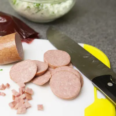 Appetizer recipe - cheese and sausage
