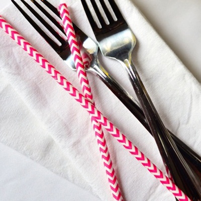 Fun straws add an extra special touch to your Valentine's Day brunch