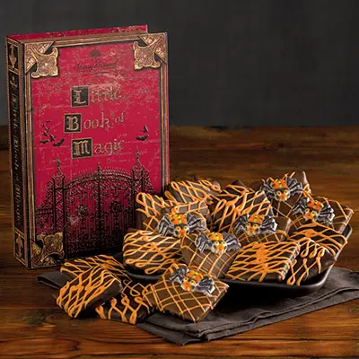 Top Halloween party gift ideas – Halloween Chocolate Grahams Book of Spells