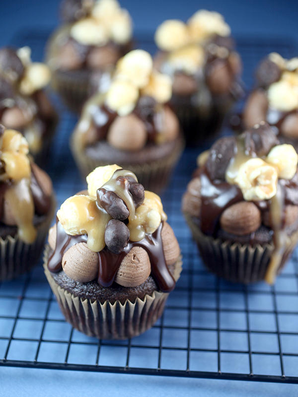 Bakerella’s Moose Munch® Dark Chocolate Caramel Cupcakes Recipe