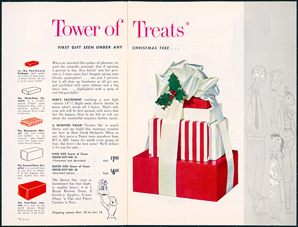 Tower of Treats from 1955 Book of Christmas Gifts