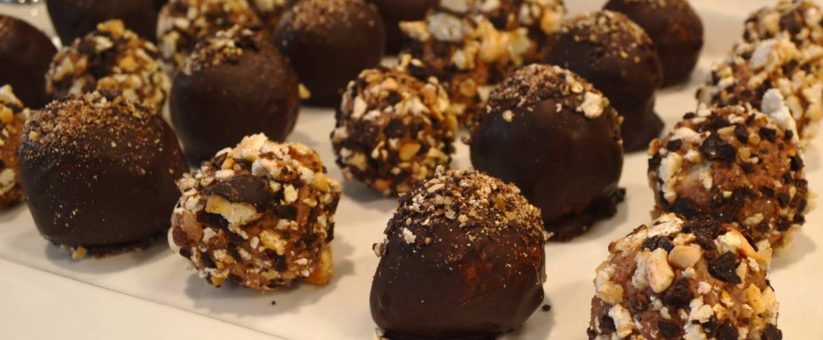 Crunchy Chocolate Cheesecake Bon Bon from Harry & David Executive Chef Tim Keller