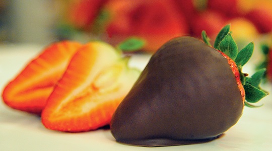 Gourmet chocoalte is used on all our hand-dipped Chocolate Covered Strawberries fro Harry & David