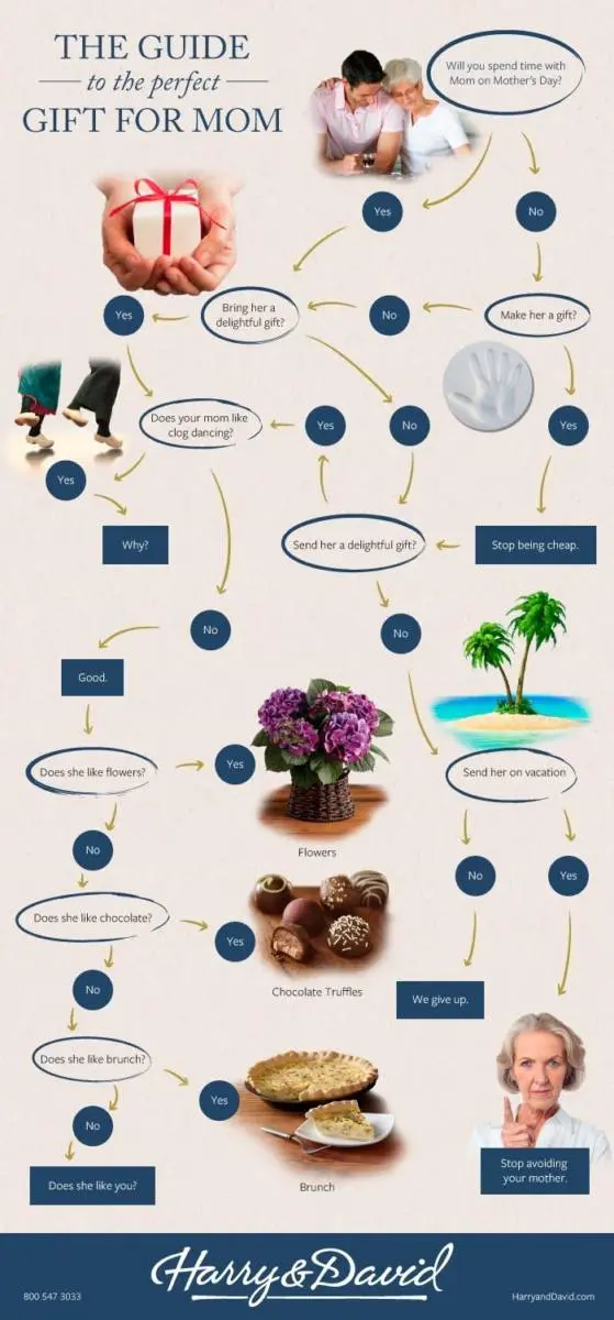 Discover the perfect Mother's Day Gifts | Infographic | Harry & David