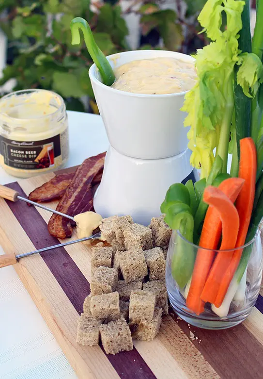 Easy Dip Recipes Cheese Fondue with Bacon