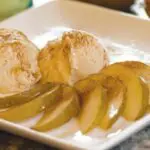 Juicy Pear Dessert With Sea Salt Caramel Ice Cream