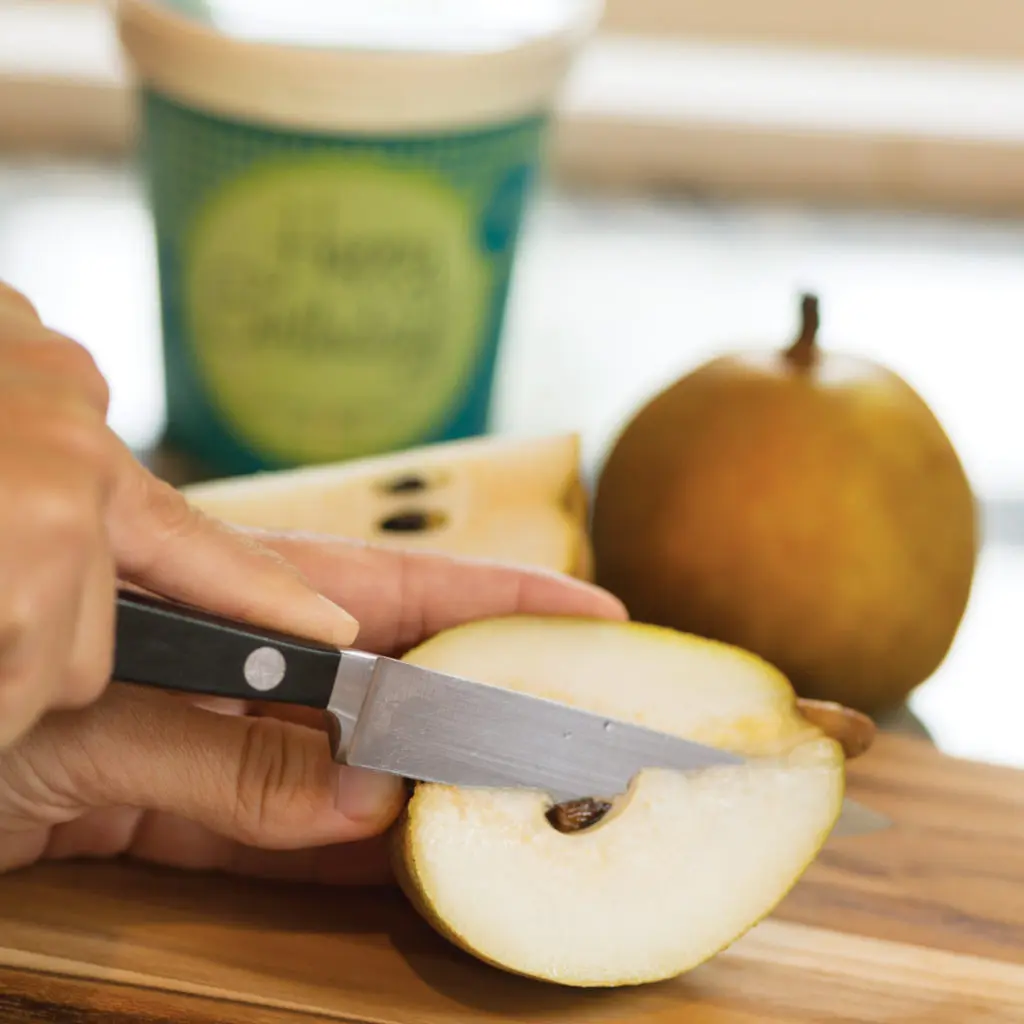 Pear Dessert with eCreamery Ice Cream