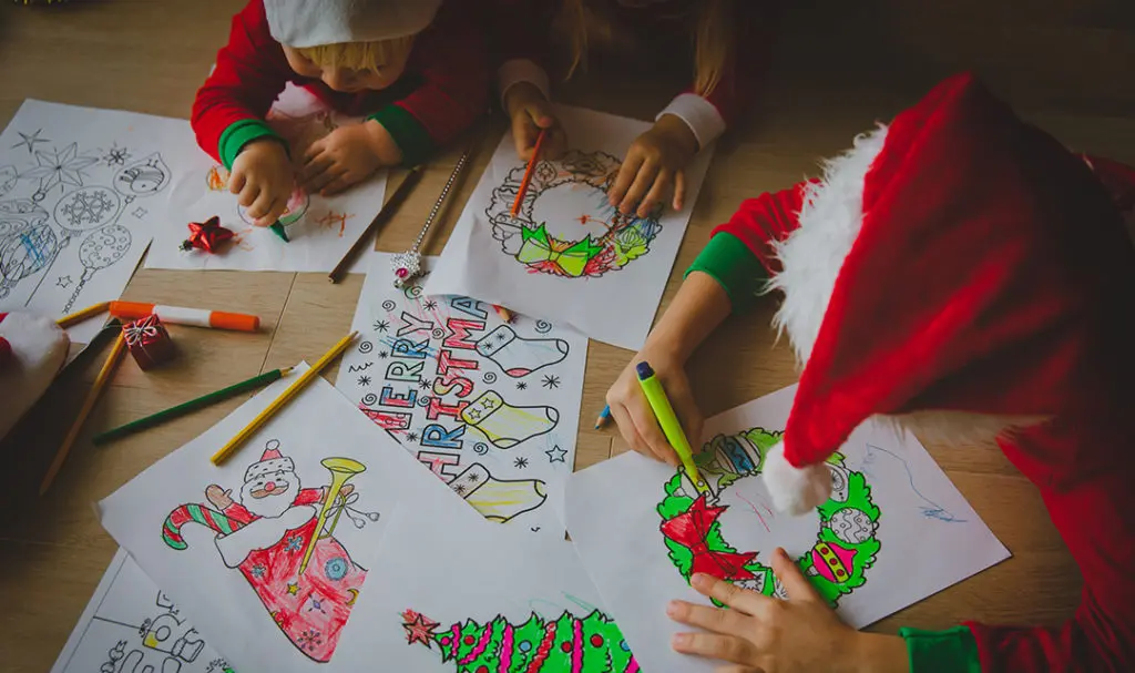 Christmas coloring sheets
