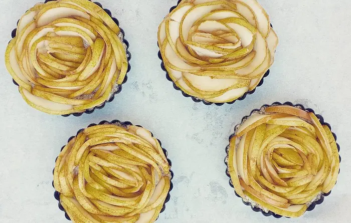 Pear Tart Recipe made with juicy Royal Riviera Pears thumbnail