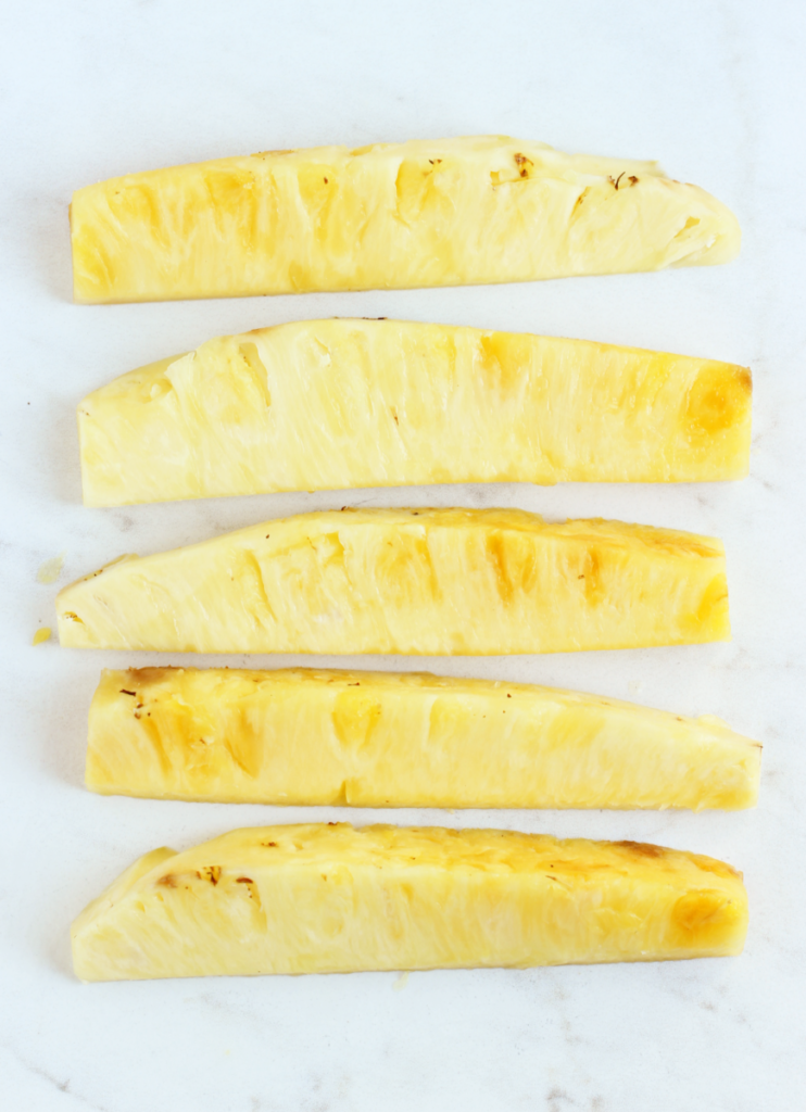 Pineapple into Long Slices