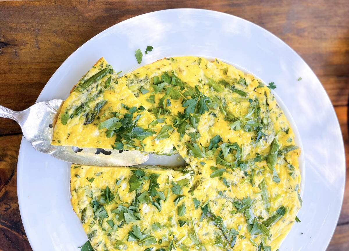 fathers day brunch ideas vegetable frittata