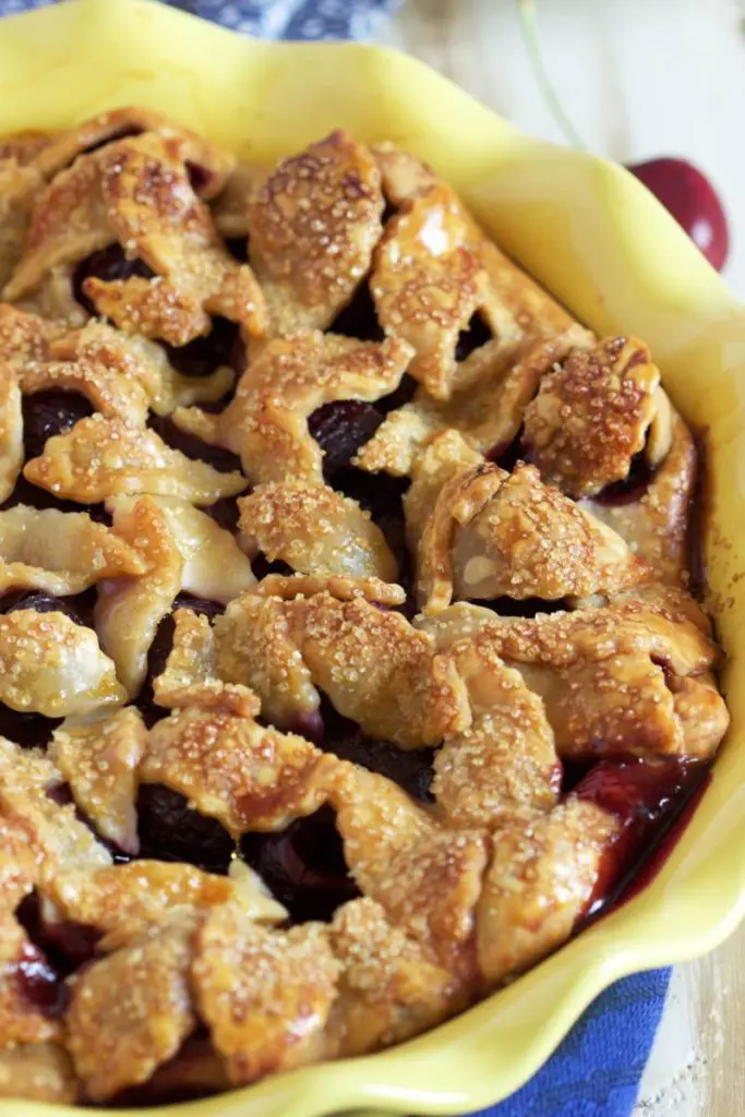 Cherry Pie Recipe with beautiul crust