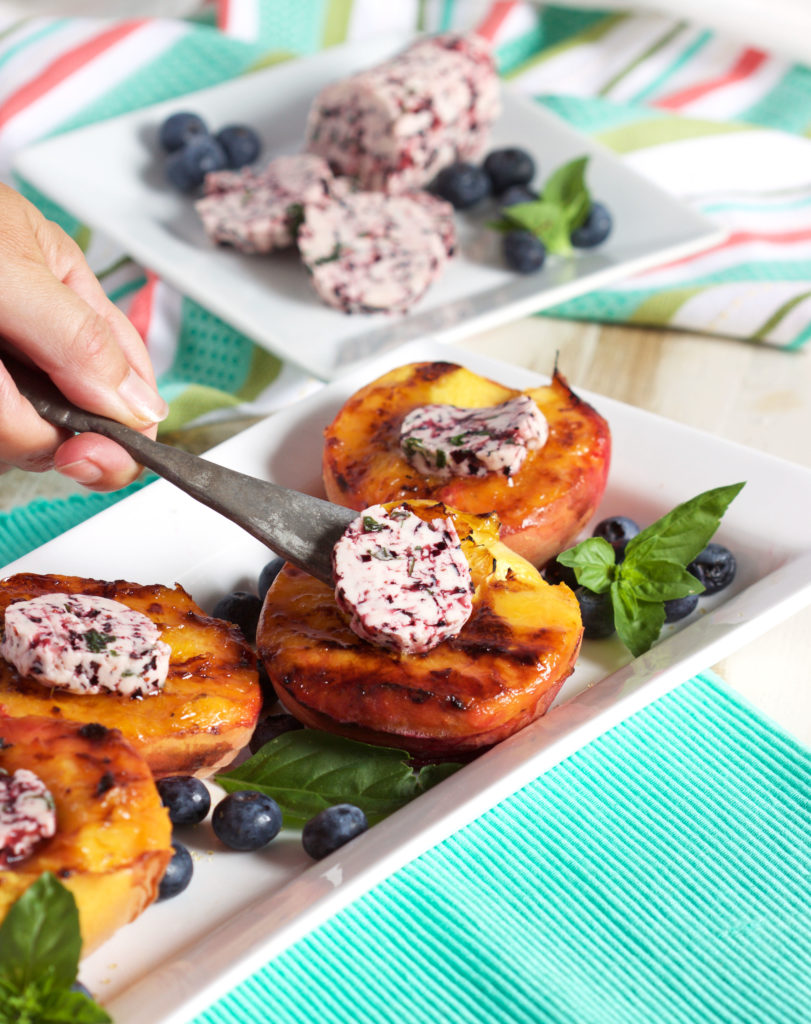 Grilled Peaches with Butter