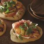 Pizza Recipe Grilled With Peaches And Prosciutto