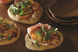 Grilled Pizza Recipe with Peaches