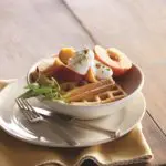 Wake Up To These Peach Waffles