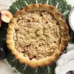 Plum Streusel Pie