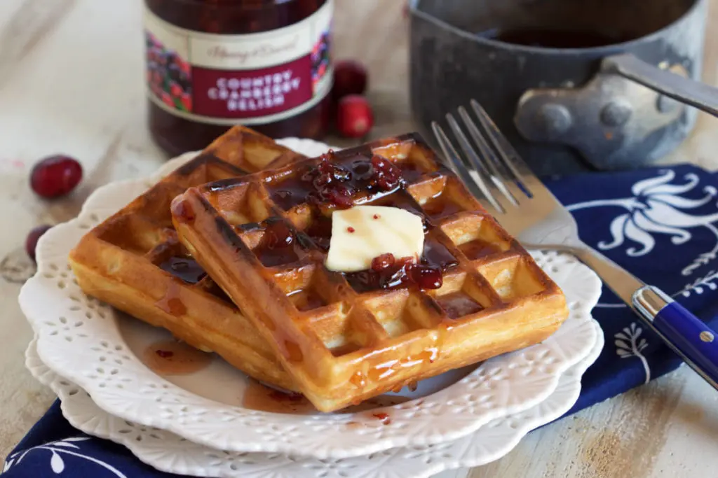 Cranberry Relish Waffles