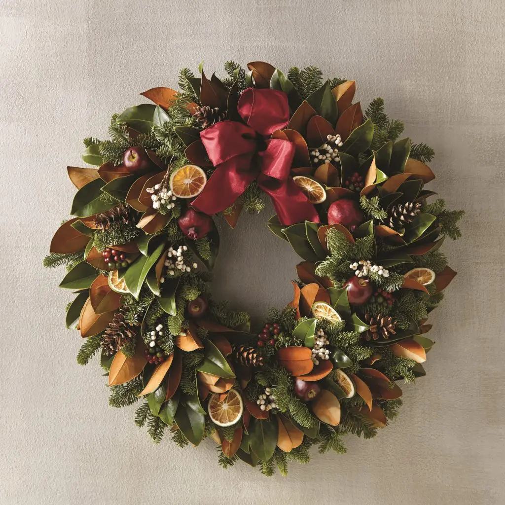 Christmas Magnolia Wreath