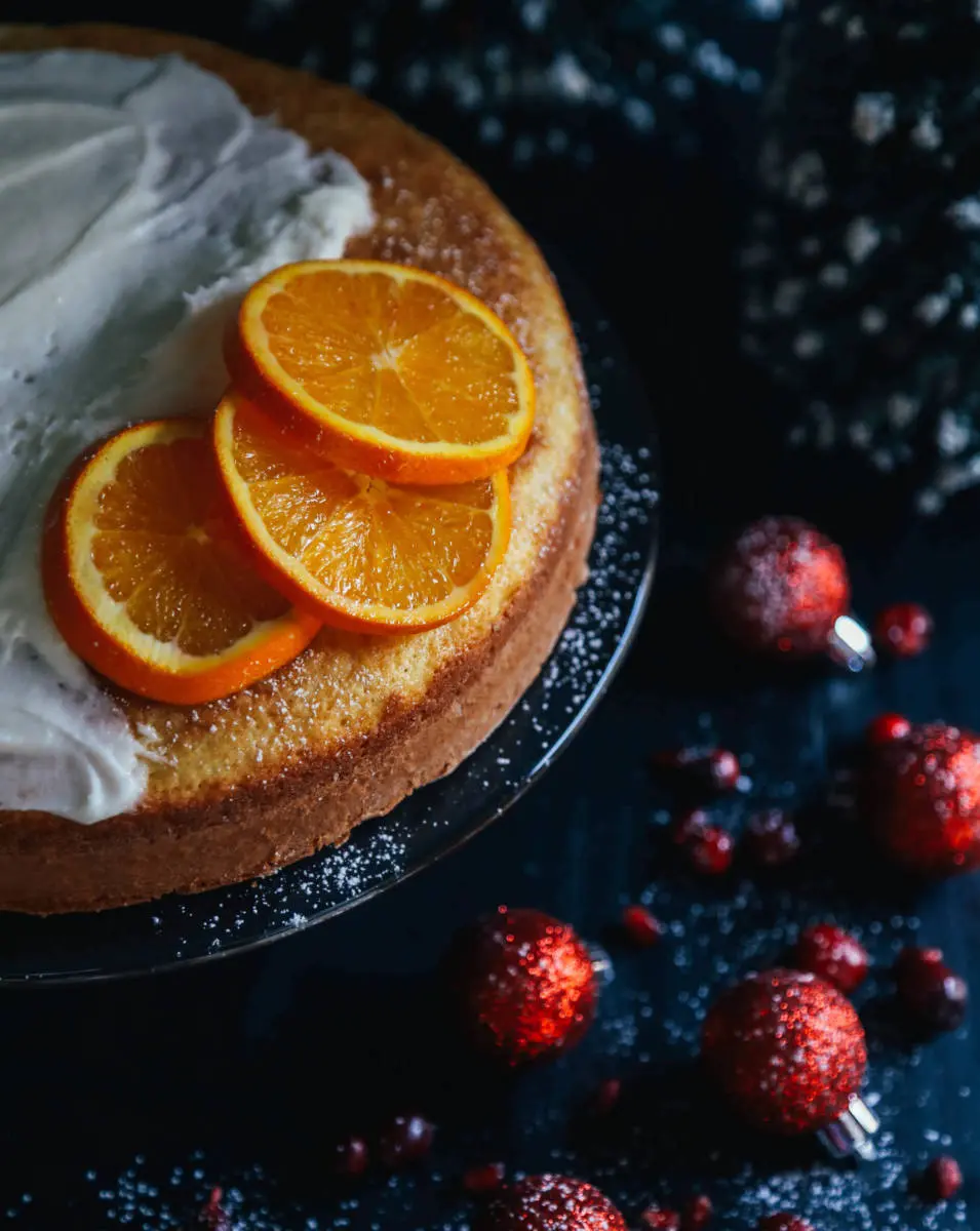 Pomegranate Orange Cake Recipe