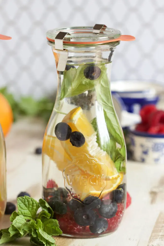 Honeybells, Berry, and Basil water