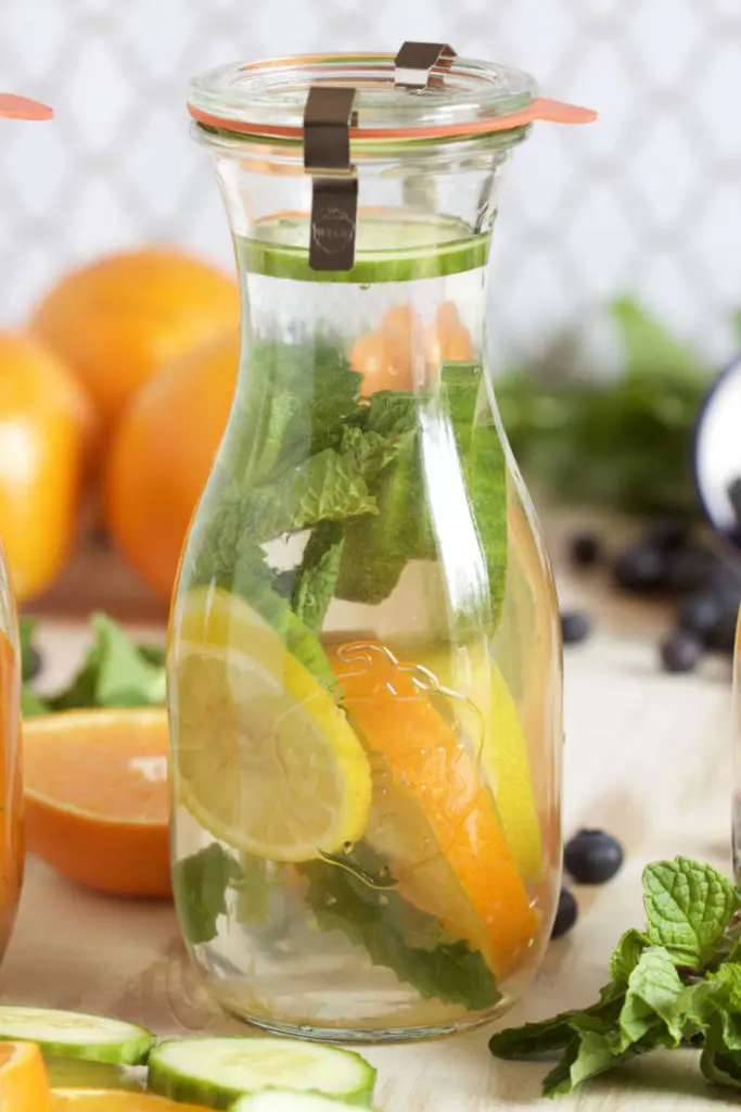 Honeybells, Cucumber and Mint water