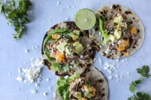 Slow Cooker Chicken Tacos with Citrus Salsa