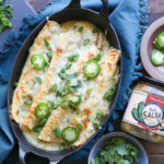 Slow Cooker Chicken Enchiladas With Salsa Verde