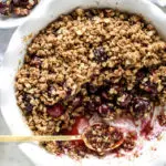 The Best Dang Oatmeal Cherry Crisp. Ever.