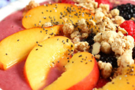 Berry Peach Smoothie Bowl Recipe