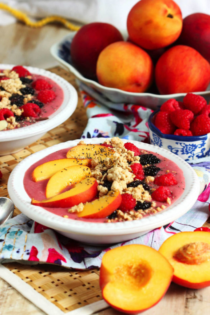 Peach Smoothie Bowls