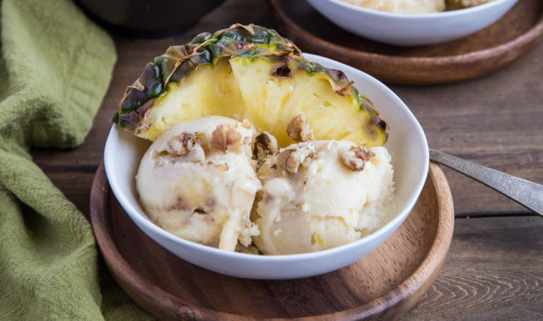 Three Ingredient Pineapple Nice Cream