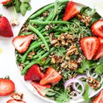 Plant-Based Strawberry Salad With Maple-Nut Clusters