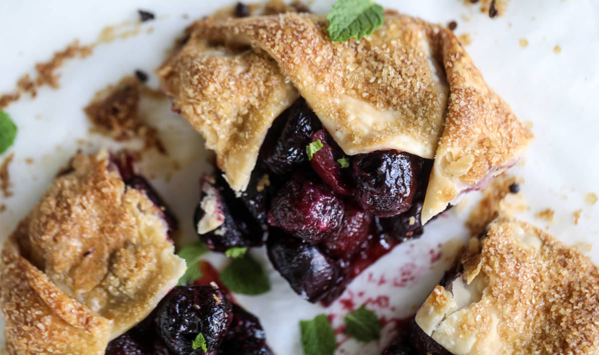 crisp cherry galette