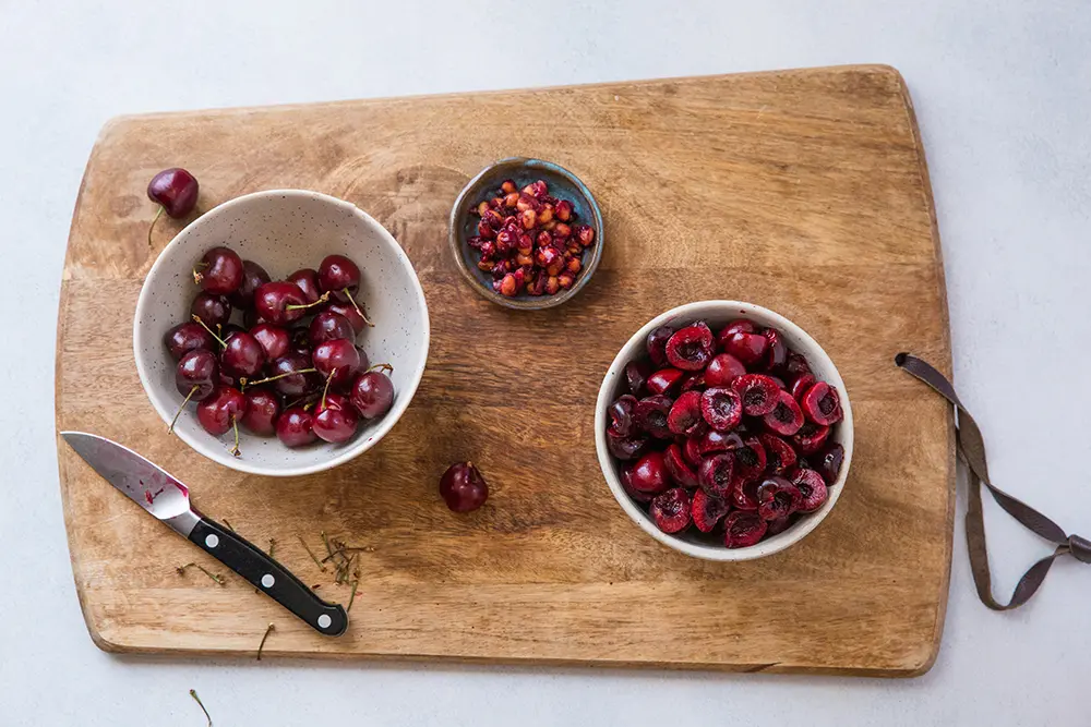 pitted cherries for cherry compote
