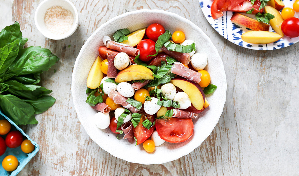 peach caprese salad recipe