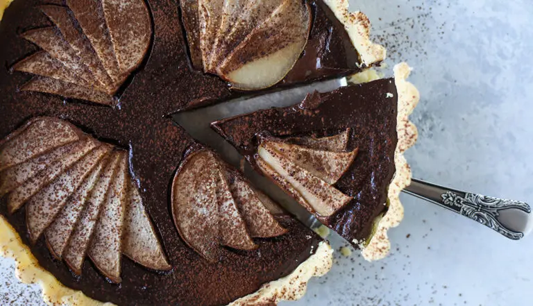 chocolate pear tart recipe