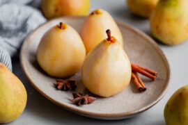 how to poach pears