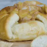 Pear Butter Baked Brie Recipe with Honey-Cinnamon Pears