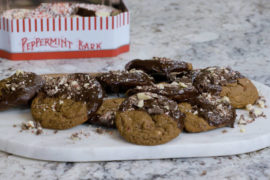 This is a photo of peppermint bark cookies.
