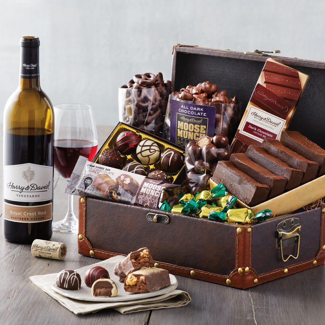 chocolate and wine gifts for him