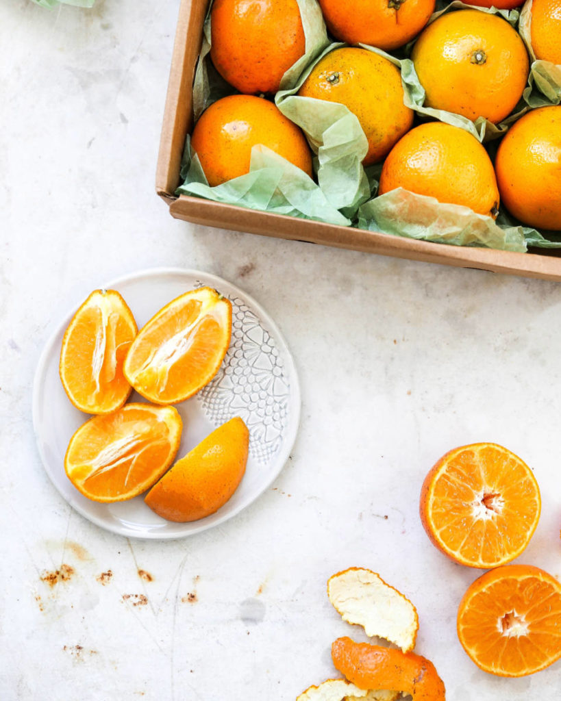 sliced oranges for orange scones