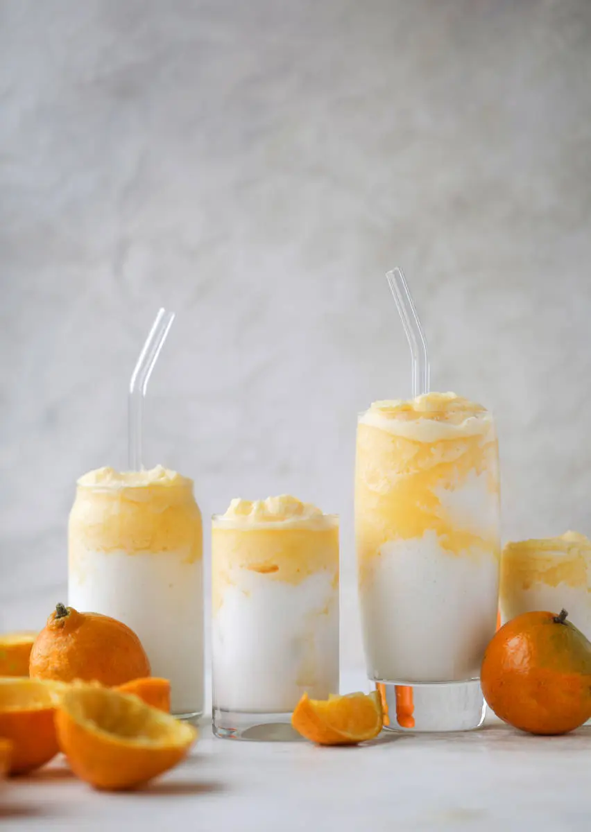 orange coconut layered smoothie recipe