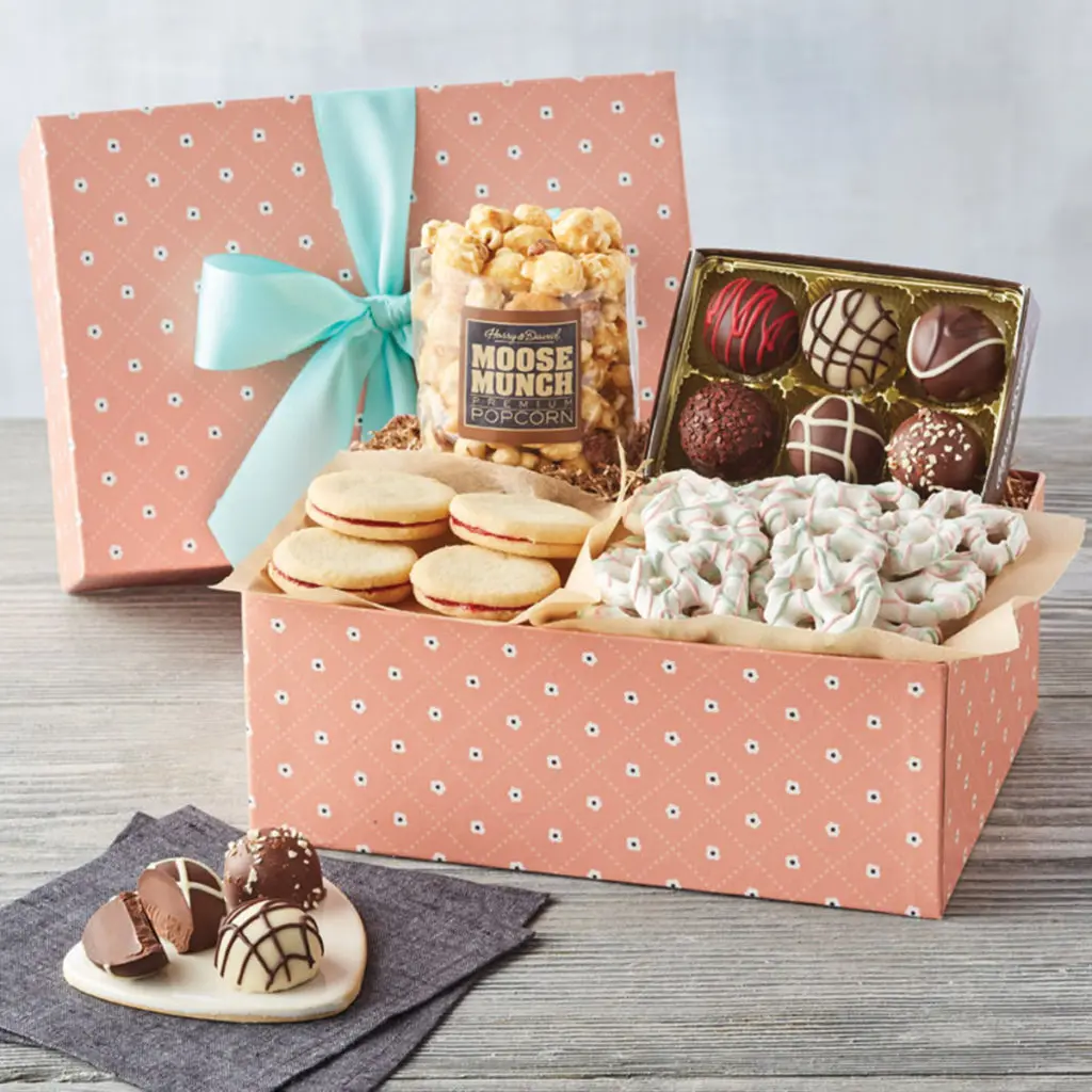 small gift box for mom with mother's day cookies