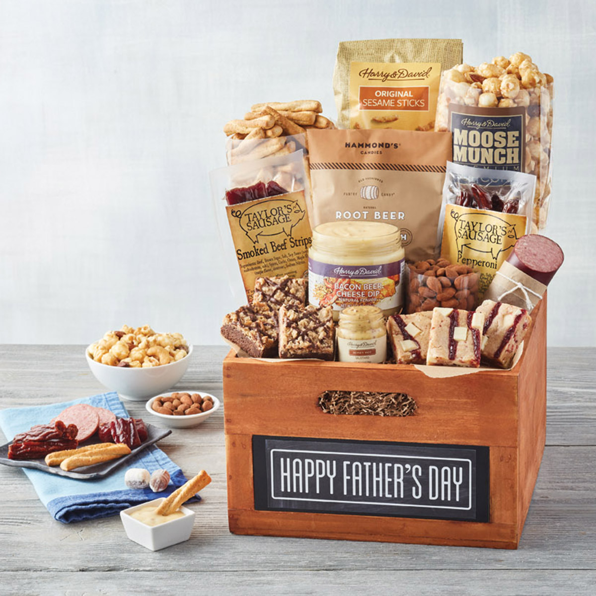 Father's Day Food Gift with Chalkboard Crate