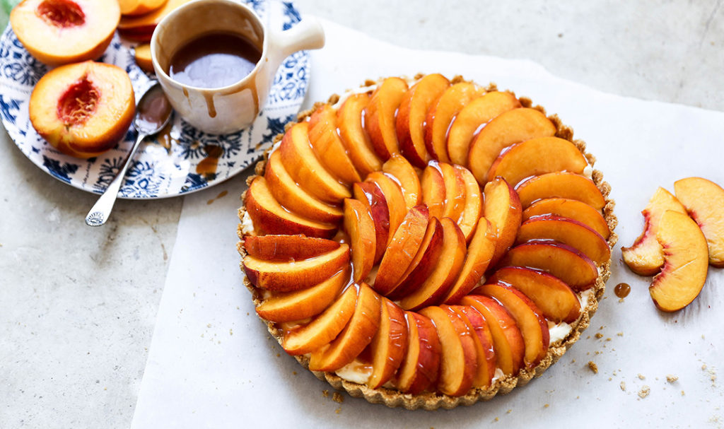 No-Bake Peach Tart Recipe